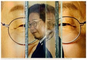 이재명 대통령 연설 사진 타임지 100대 선정