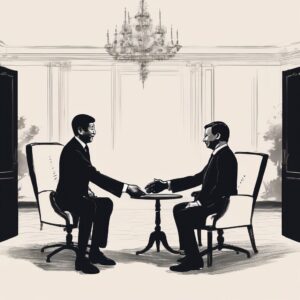 시진핑, 마크롱과 평화 협력 강화 발표