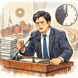 장동혁 대표 24시간 필리버스터로 최장 기록 세우고